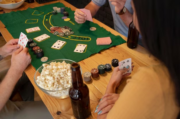 Baccarat cards dealt in Bali Vacation live studio